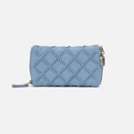 Spark Double Eyeglass Case In Cloud Leather - Bluebell