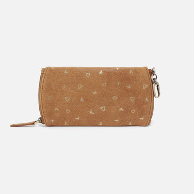 Spark Double Eyeglass Case In Buffed Leather - Whiskey