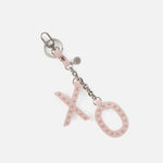 Xo Keychain In Buffed Leather - Blossom