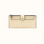 Dunn Continental Wallet in Polished Leather - Butter Yellow- FOL