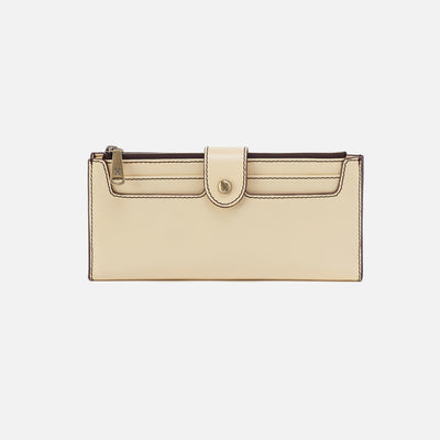 Dunn Continental Wallet in Polished Leather - Butter Yellow