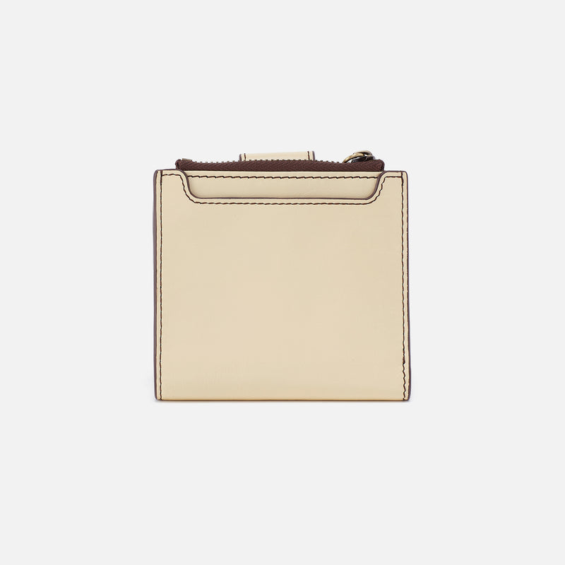 Dunn Mini Wallet in Polished Leather - Butter Yellow