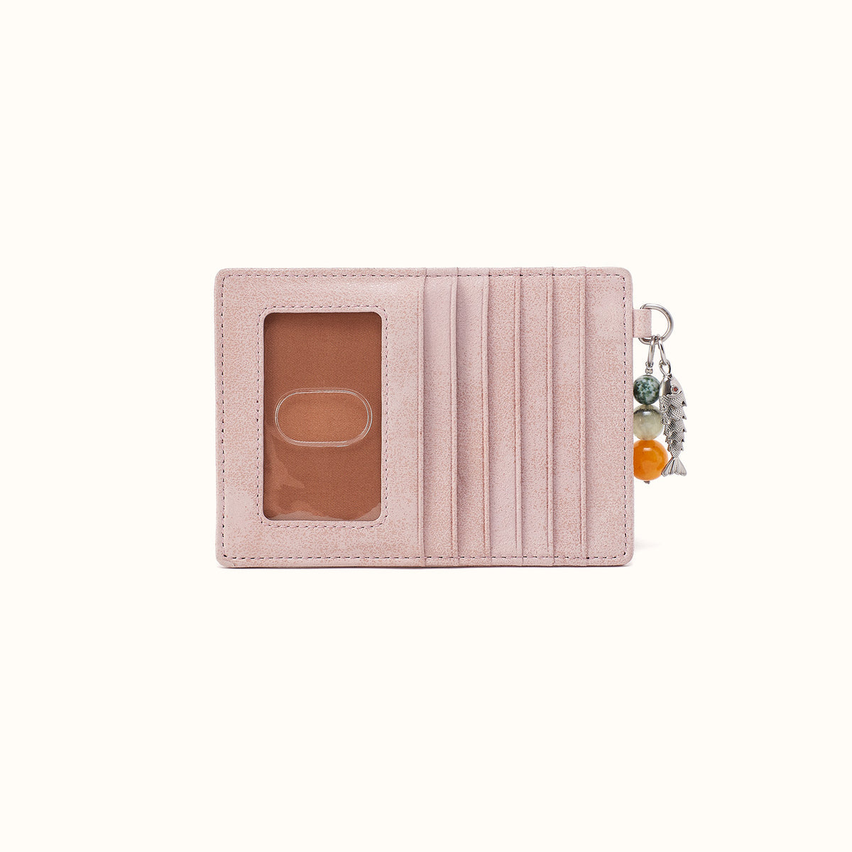 Euro Slide Card Case in Buffed Leather - Blossom- FOL