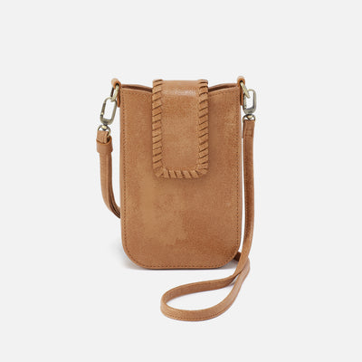 Expedition Phone Crossbody in Buffed Leather - Whiskey