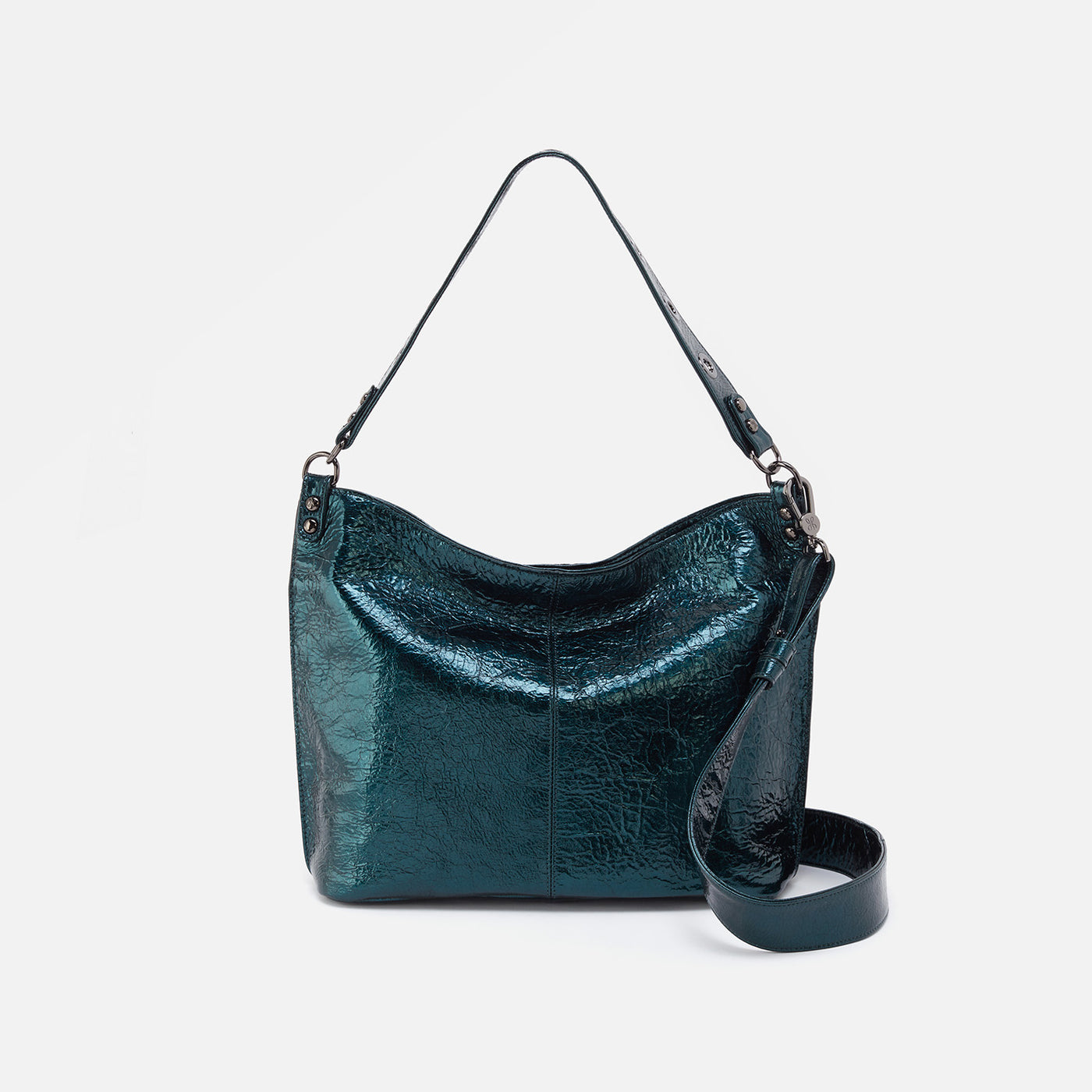 Pier Shoulder Bag in Patent Leather - Spruce Patent