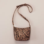Pier Small Crossbody in Printed Leather - Zebra Stripes