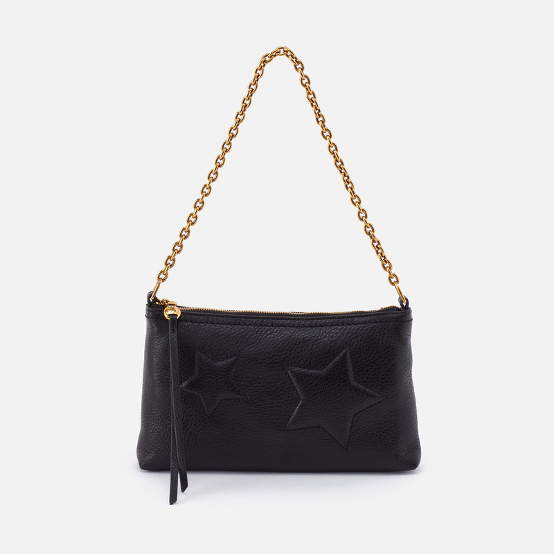 Darcy Luxe Crossbody in Pebbled Leather - Black