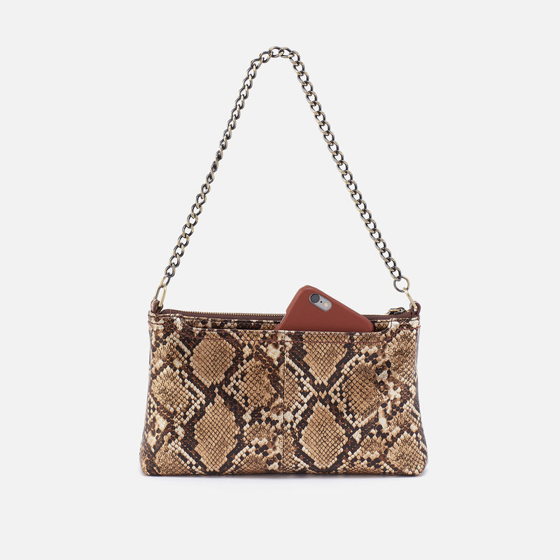 Darcy Luxe Crossbody in Printed Leather - Golden Snake