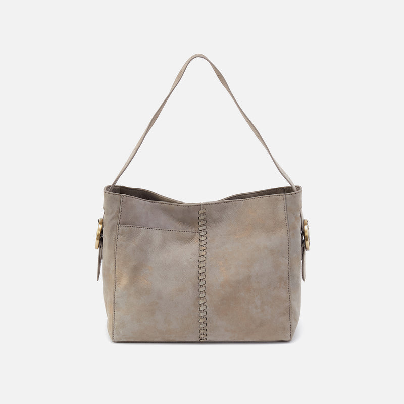 Render Shoulder Bag in Nubuck Leather - Golden Granite
