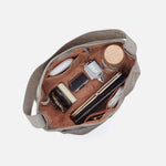 Render Shoulder Bag in Nubuck Leather - Golden Granite