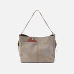 Render Shoulder Bag in Nubuck Leather - Golden Granite
