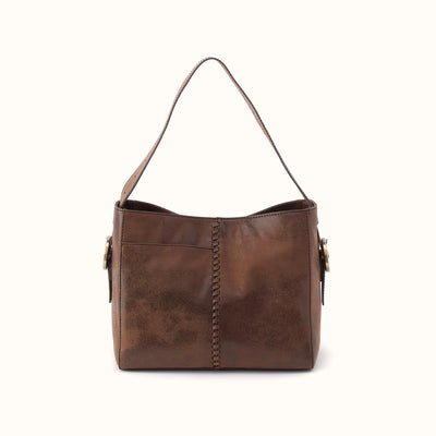Render Shoulder Bag In Buffed Leather - Mocha