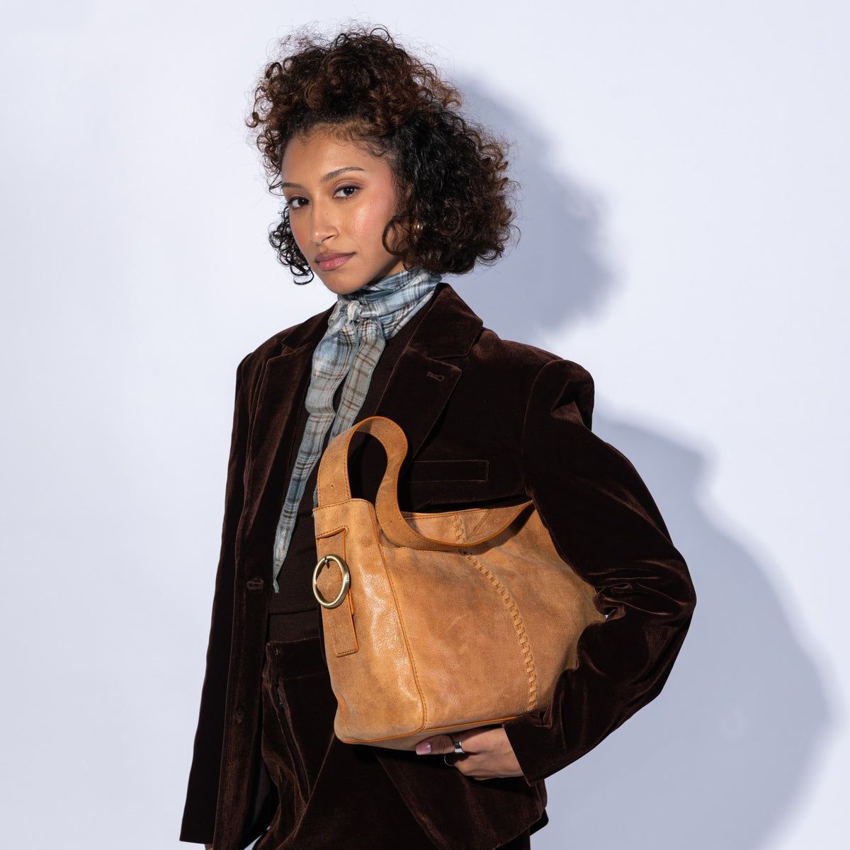 Render Shoulder Bag In Buffed Leather