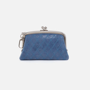 Cheer Frame Pouch in Buffed Leather - Azure