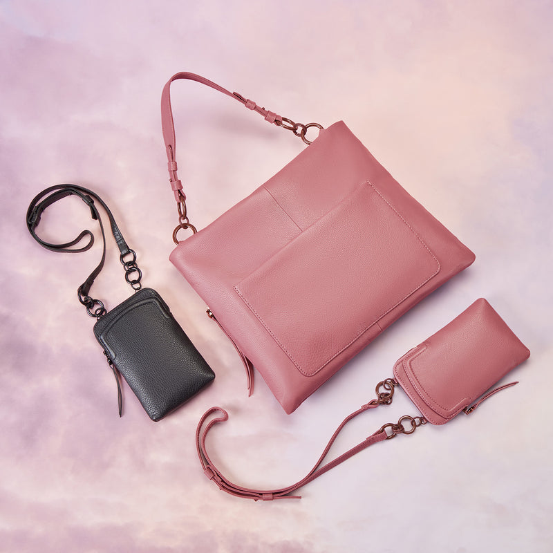 Tripp Hobo in Pebbled Leather - Mauve