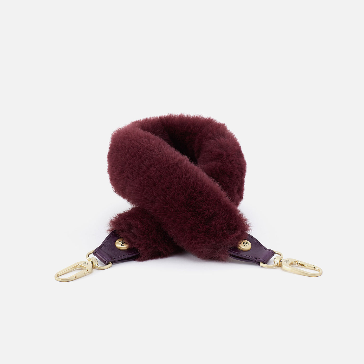 Faux Fur Strap in Faux Fur - Plum