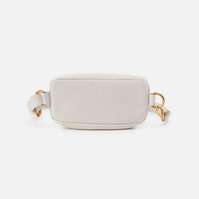 Fern Belt Bag in Pebbled Leather - White