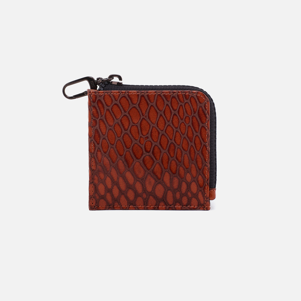 Dixon Zip Pouch In High Gloss Leather - Tortoise – HOBO