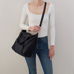 Harley Satchel In Pebbled Leather - Black