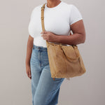 Harley Satchel In Buffed Leather - Whiskey