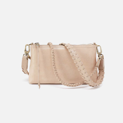 Darcy Crossbody in Buffed Leather - Frosted Pearl