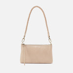 Darcy Crossbody in Buffed Leather - Frosted Pearl