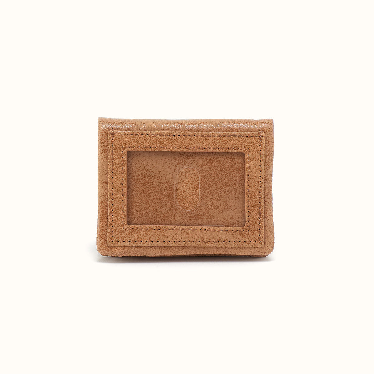 Lumen Mini Wallet In Buffed Leather - Whiskey