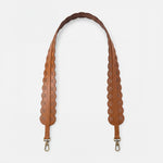 Tabby Long Strap In Smooth Leather - Truffle