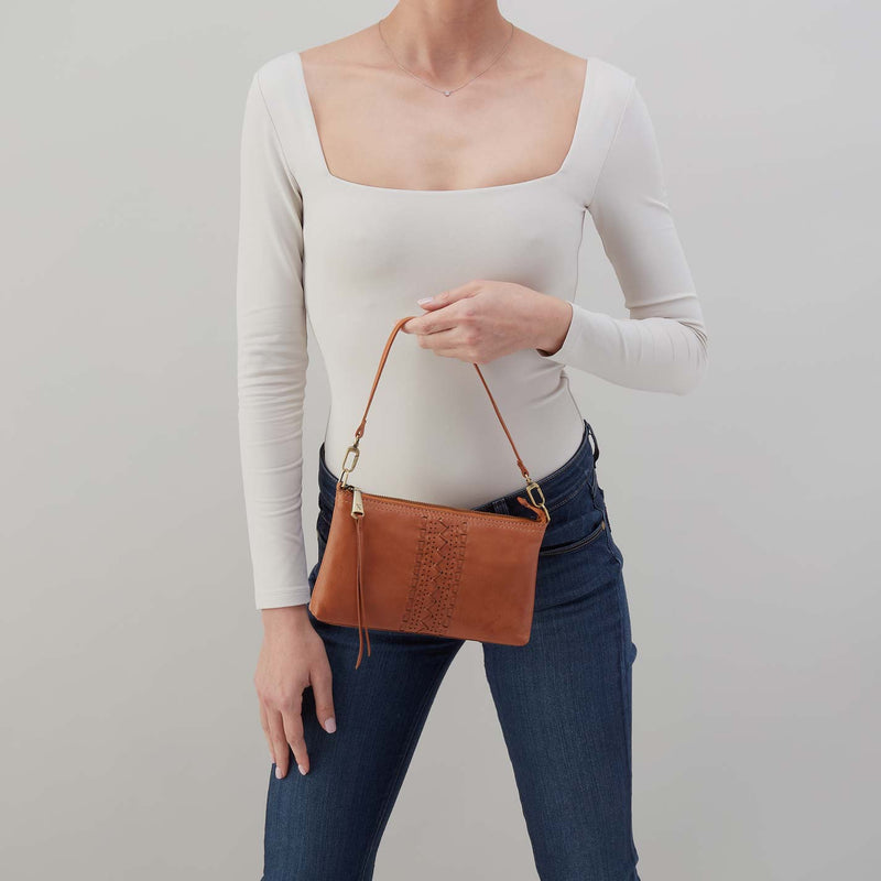 Darcy Crossbody in Washed Leather - Harvest Wheat