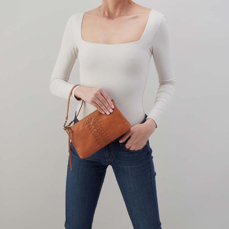 Darcy Crossbody in Washed Leather - Harvest Wheat