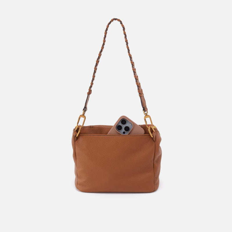Fernwell Medium Crossbody in Pebbled Leather - Warm Honey