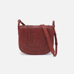 Kiva Large Crossbody in Washed Leather - Chestnut