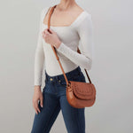 Kiva Small Crossbody in Washed Leather - Harvest Wheat