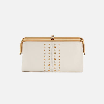 Lauren Clutch-Wallet in Pebbled Leather - Coastal Cloud
