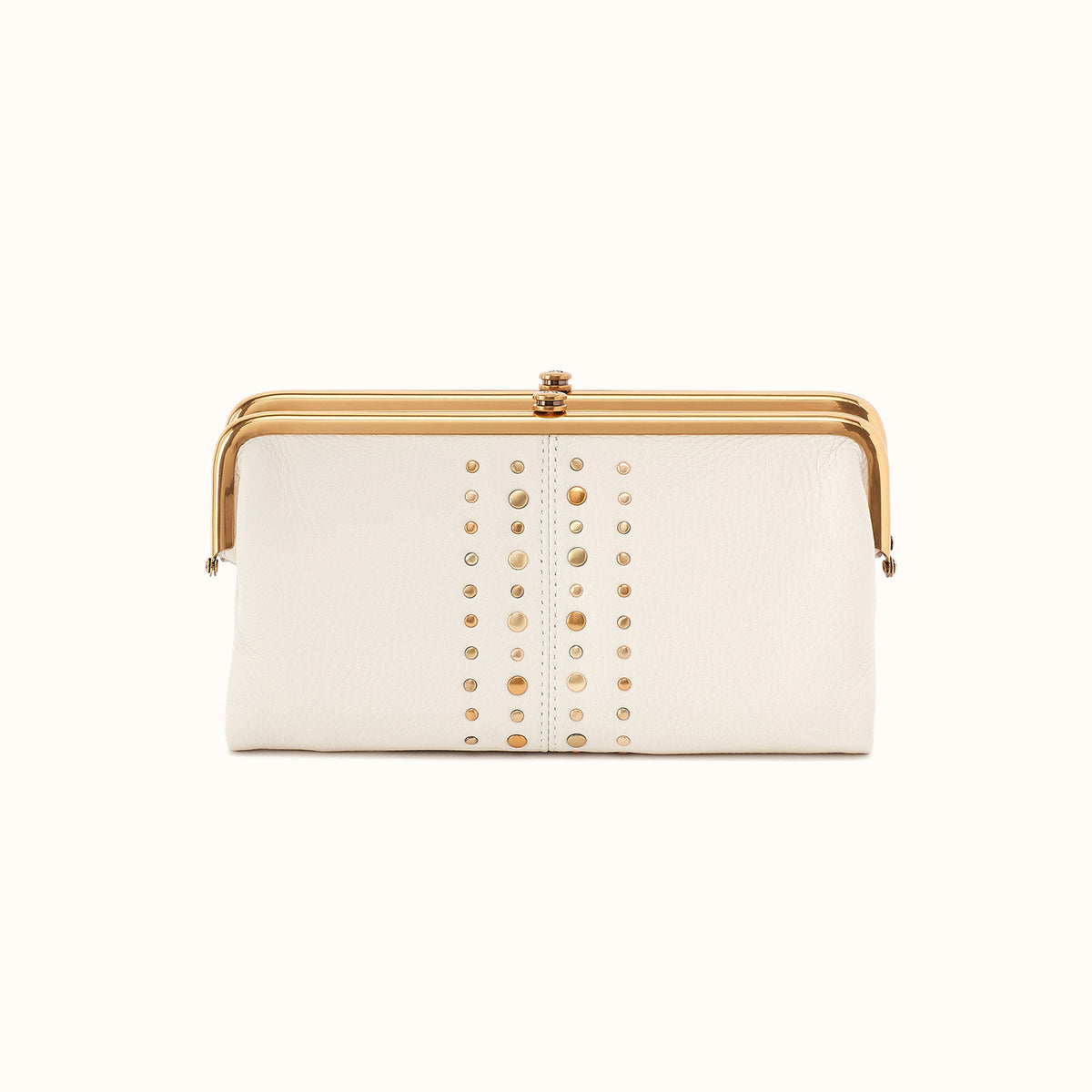 Lauren Clutch-Wallet in Pebbled Leather - Coastal Cloud- FOL