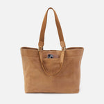 Romy Max Tote in Buffed Leather - Whiskey