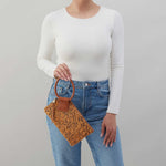 Sable Wristlet in Hair-On Leather - Harvest Wheat Hair-On