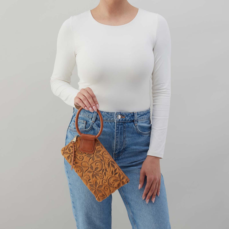Sable Wristlet in Hair-On Leather - Harvest Wheat Hair-On