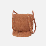 Kiva Large Crossbody in Suede Leather - Barley