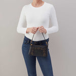 Darcy Crossbody in Pebbled Leather - Black