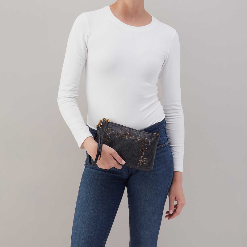 Darcy Crossbody in Pebbled Leather - Black