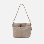 Harley Convertible Shoulder Bag in Nubuck Leather - Golden Granite