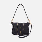 Kori Crossbody in Pebbled Leather - Black With Studs