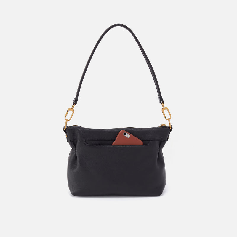 Kori Crossbody in Pebbled Leather - Black With Studs