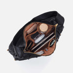 Kori Hobo in Pebbled Leather - Black With Studs