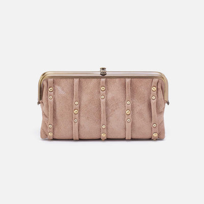Lauren Clutch-Wallet in Buffed Leather - Hazel