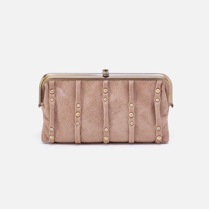 Lauren Clutch-Wallet in Buffed Leather - Hazel