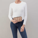 Lauren Clutch-Wallet in Buffed Leather - Hazel