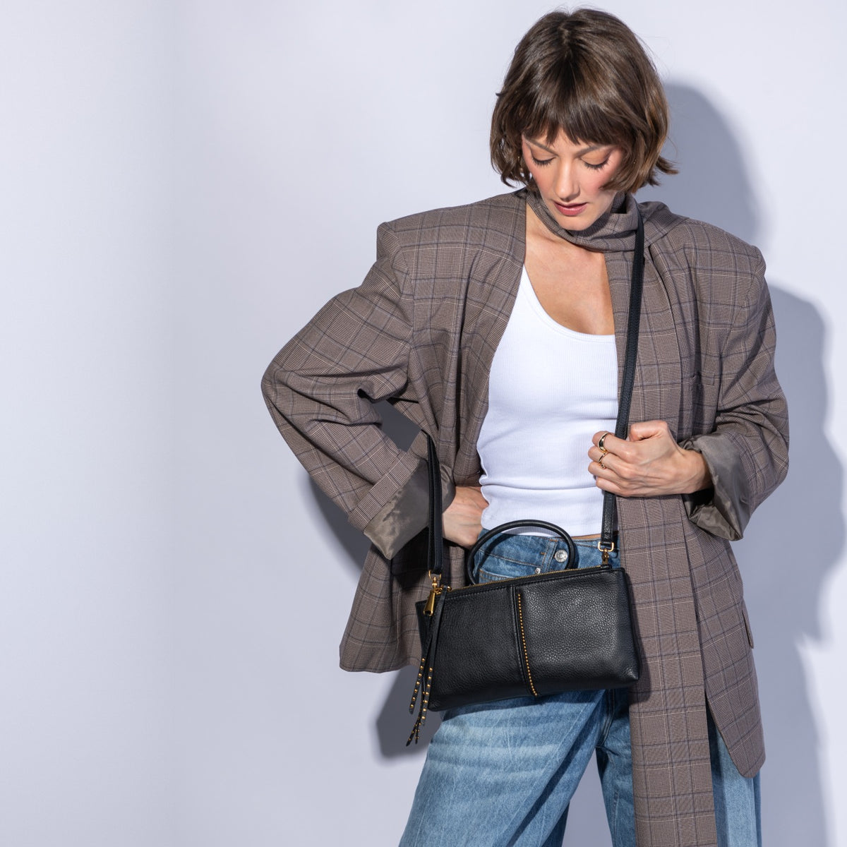 Sable Crossbody In Pebbled Leather