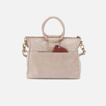 Sheila Medium Satchel in Aniline Gloss Leather - Stone Gloss